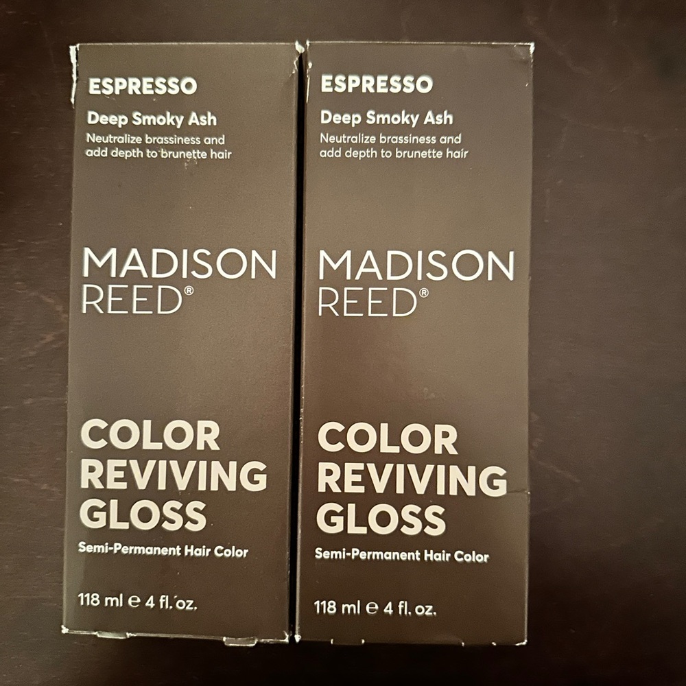 Madison Reed Espresso Color Reviving Gloss 2 tubes/boxes